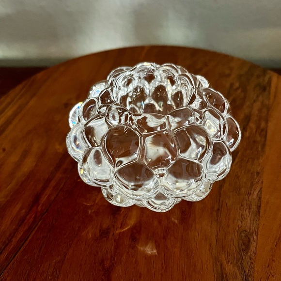 NWOT Orrefors Raspberry Votive Candle Holder - Picture 4 of 7